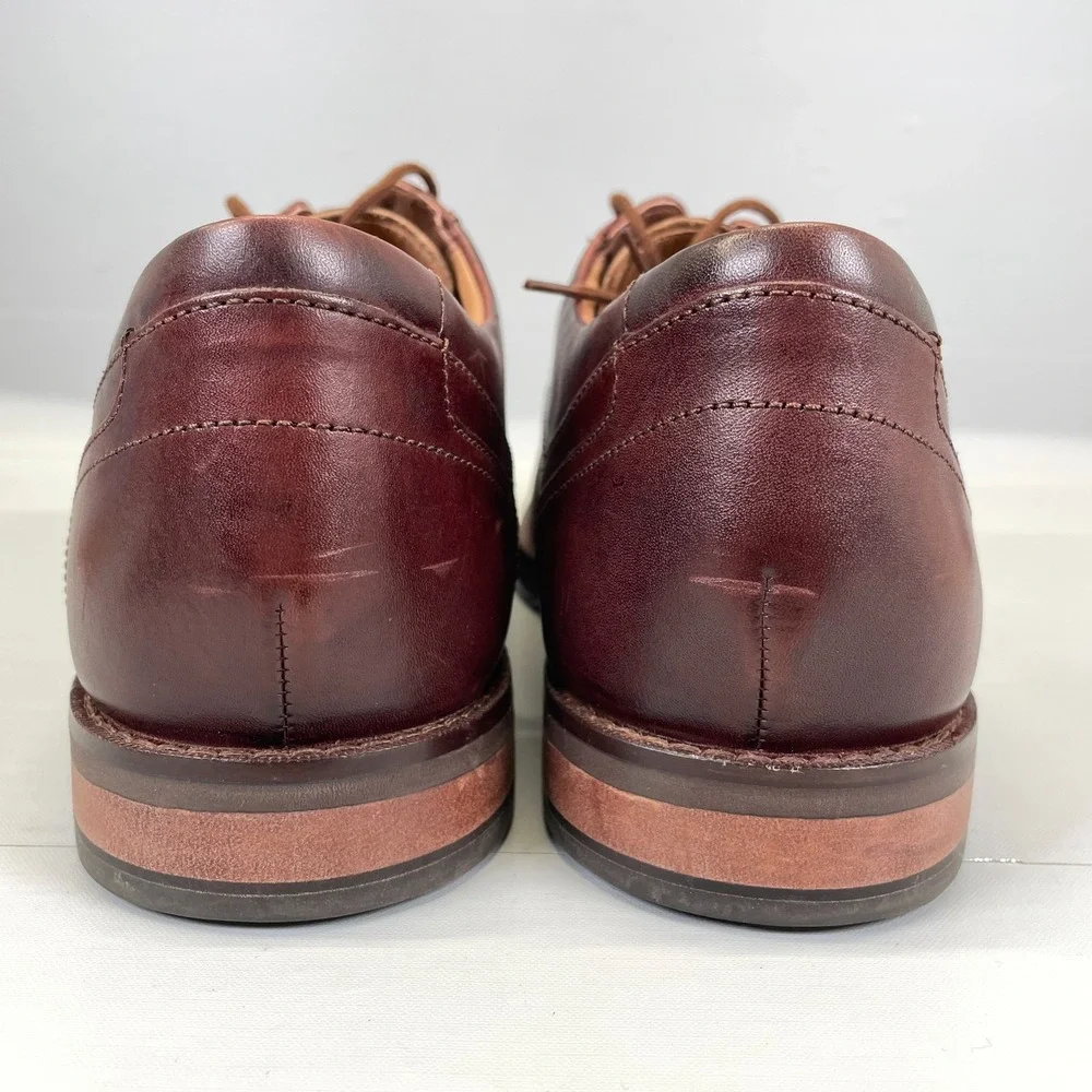 Clarks Un Hugh Lace Dress Shoes Mens Size 13 M Brown Leather Lace Up Derby